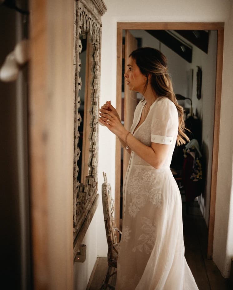 bride getting ready for her special day wedding ceremony