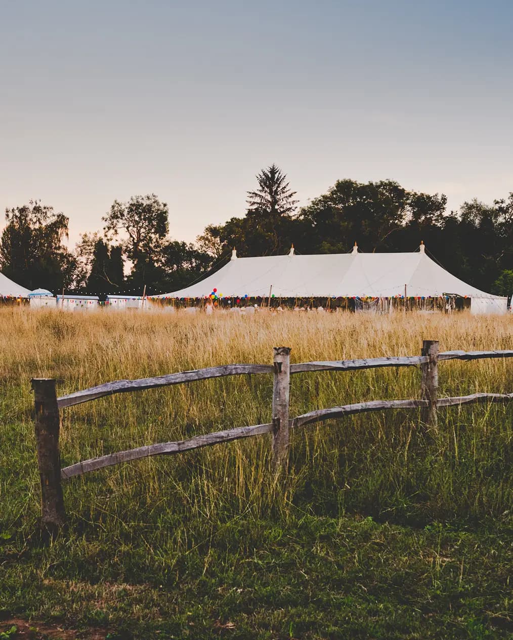 A wedding marquee located in Sussex