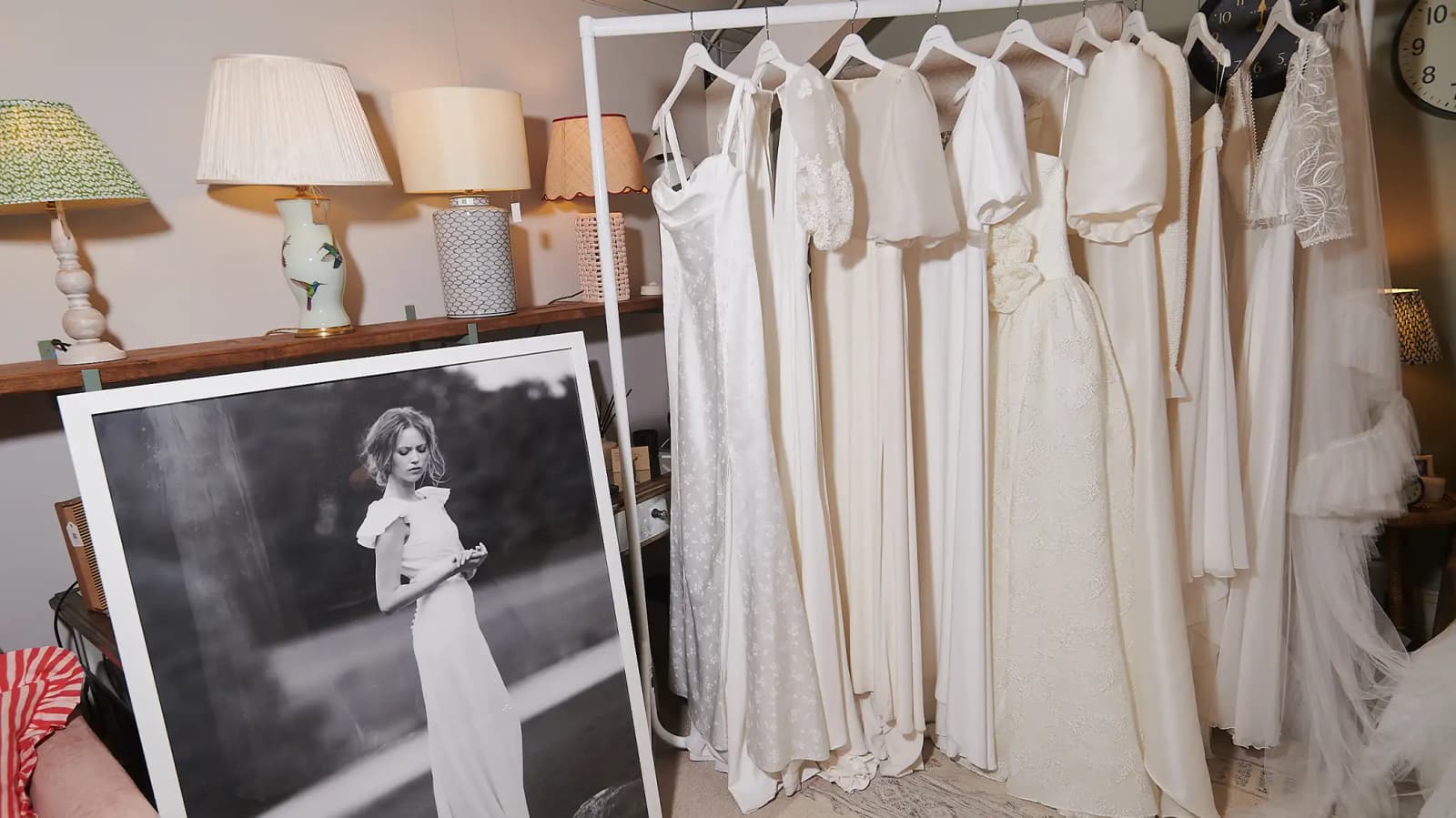 Wedding dresses by The Mews at The Wedding Present Company showcase
