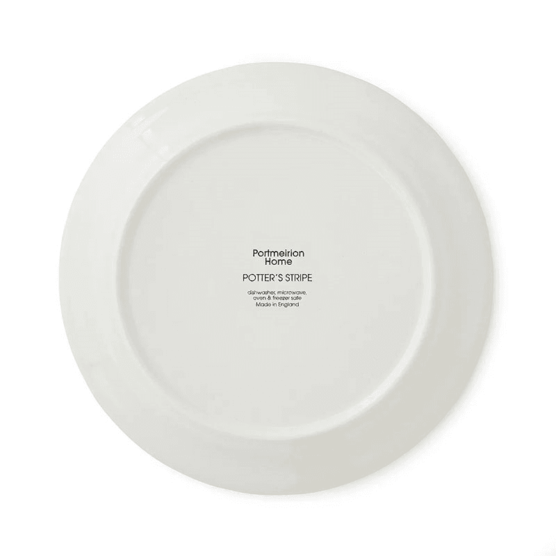 Potter's Stripe Set of 4 Bread Plates, D15cm, Blue