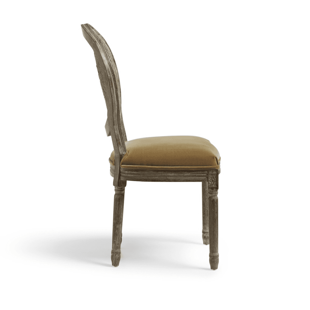 Washakie Velvet Dining Chair, Fawn Velvet Fawn