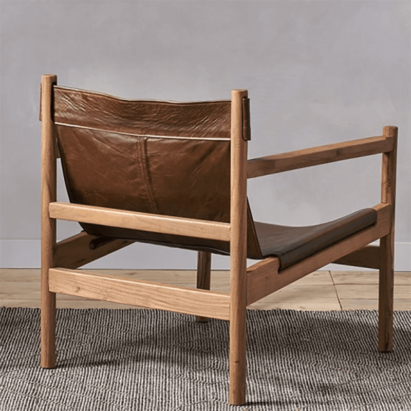 Dalibar Leather Lounger, Tan