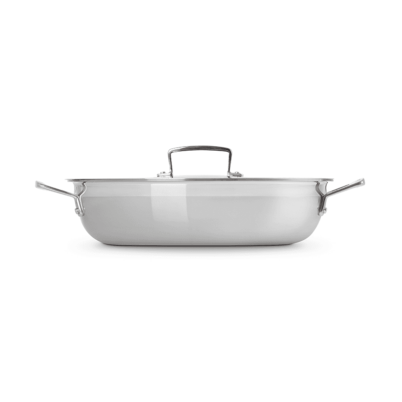 Classic 3-ply Uncoated Shallow Casserole, Stainless Steel