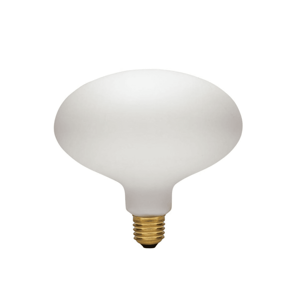 Oval 6W LED shaped bulb, L15 x W16cm, Clear