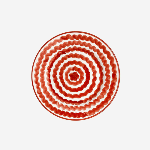 Image showing the Ondas Side Plate, Rust Red product.