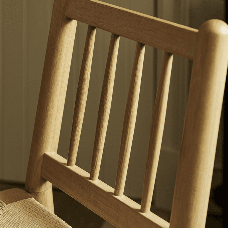 Longworth Spindle Back Bar Stool, Oak Wood