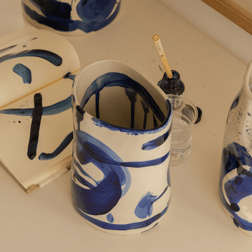 Image showing the Marie by Marie Michielssen Vase, Blue product.