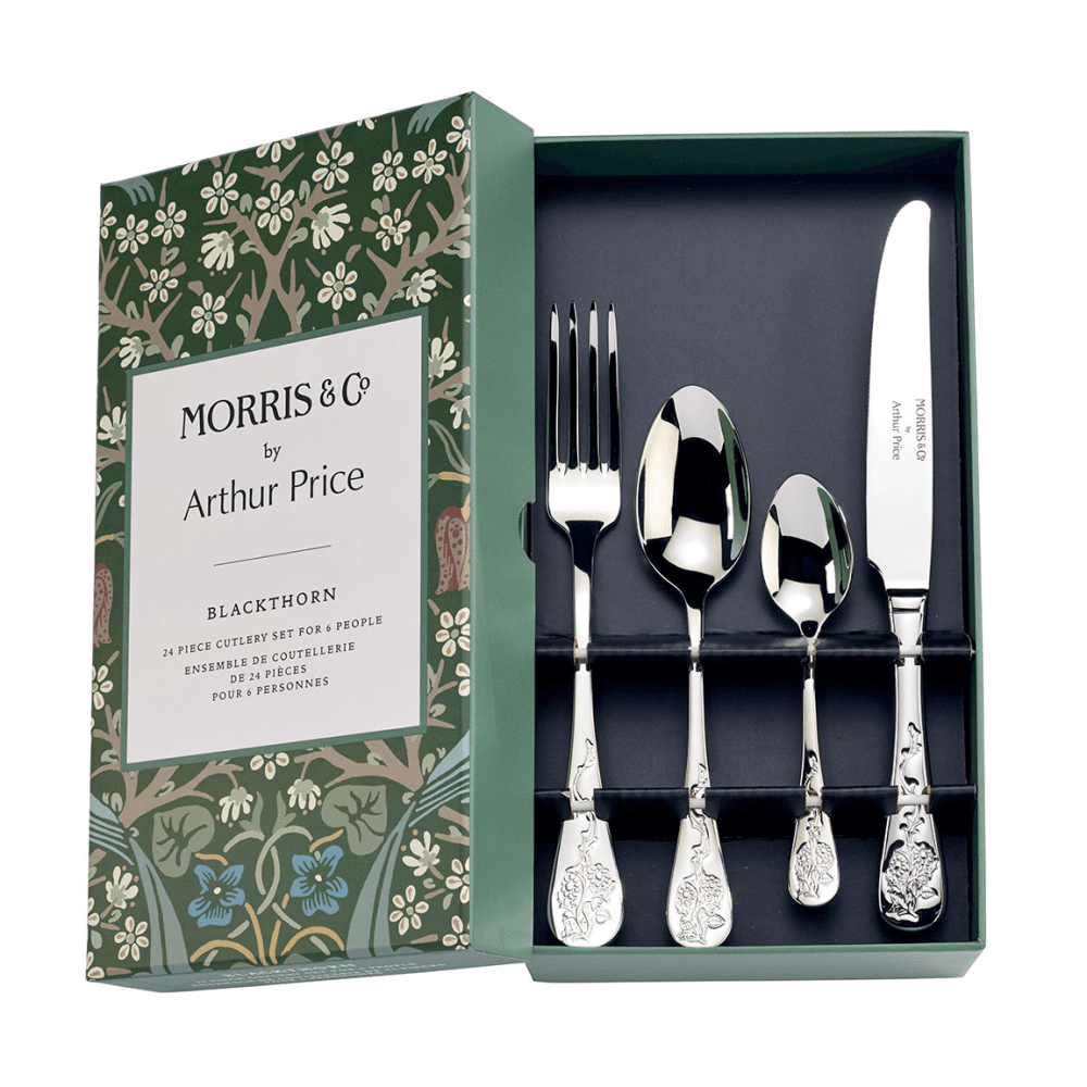 Morris & Co 24 Piece Cutlery Set, Stainless Steel