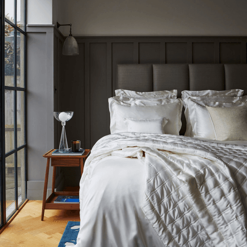 Image showing the Silk Pillowcase, Standard, Ivory product.