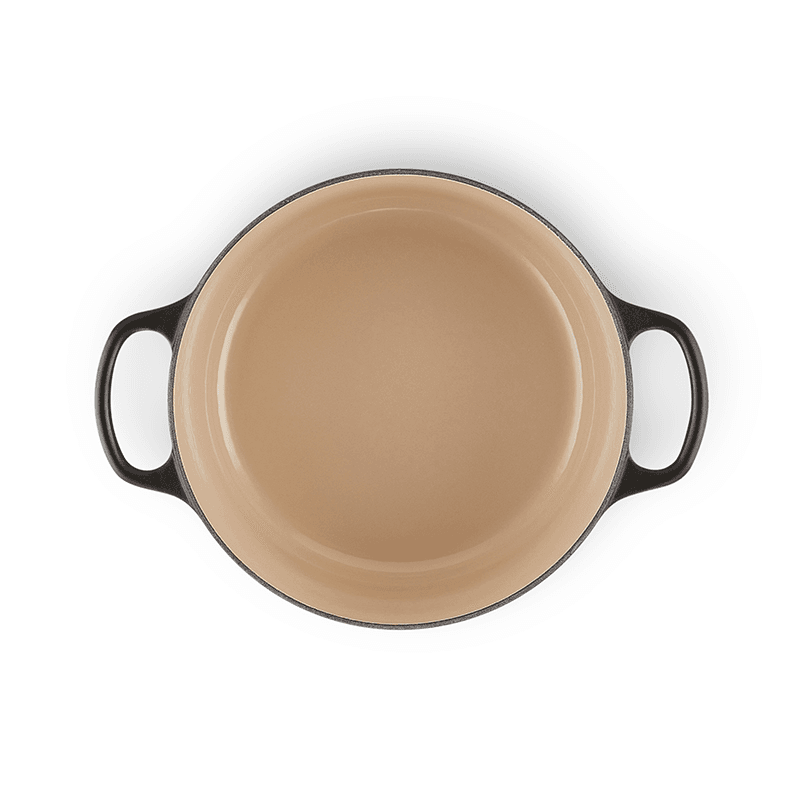 Signature Cast Iron Round casserole, 28cm - 6.7 litre, Satin Black