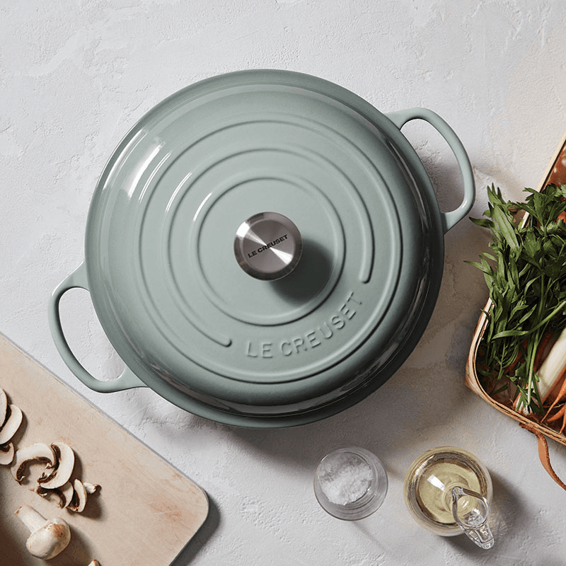 Cast Iron Shallow Casserole, 26cm, Sea Salt