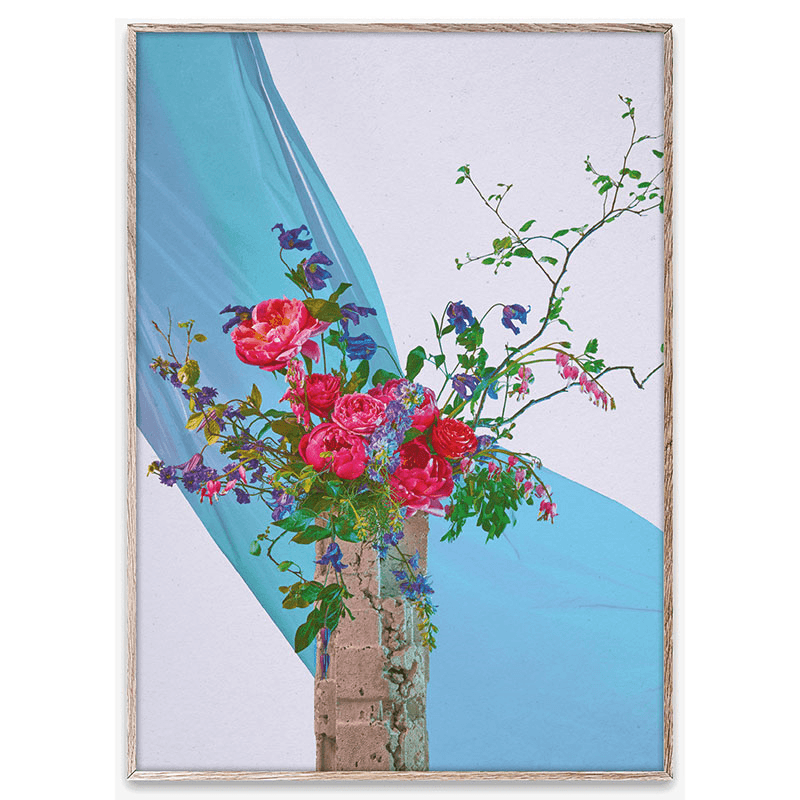 BLOOM 05 Art Print, 50 x 70cm, Turquoise