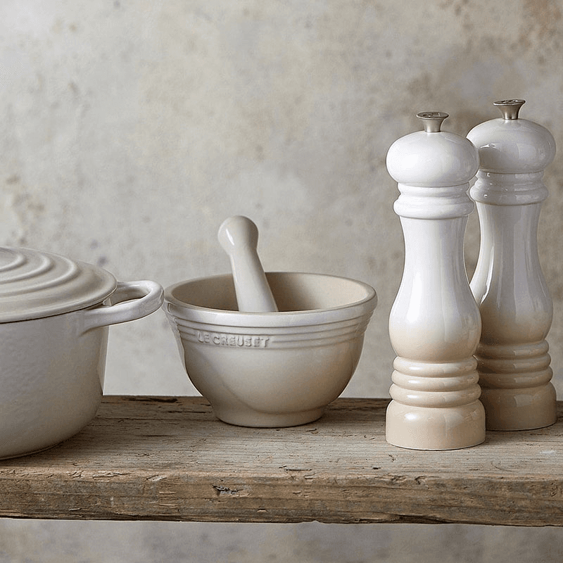 Stoneware Pestle & Mortar, Meringue