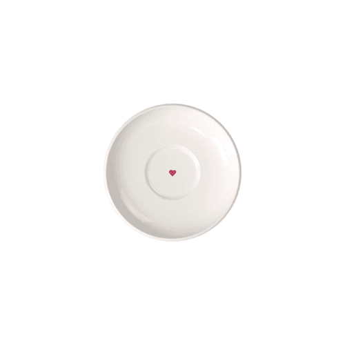 Image showing the With Love Espresso Cup Saucer, White & Rose product.