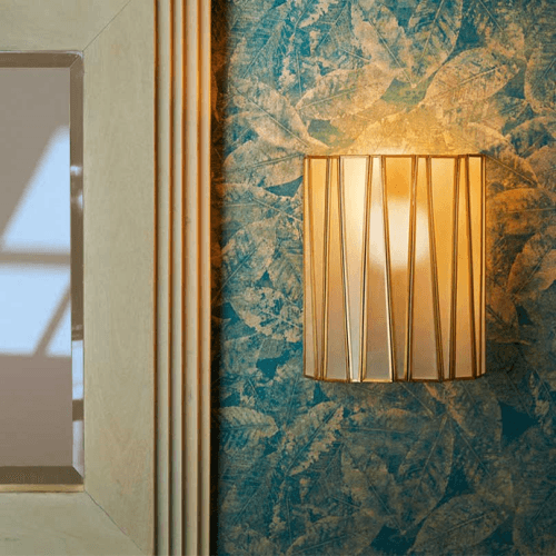 Image showing the Shard Wall Light, H22.5 x W21cm, Brass product.