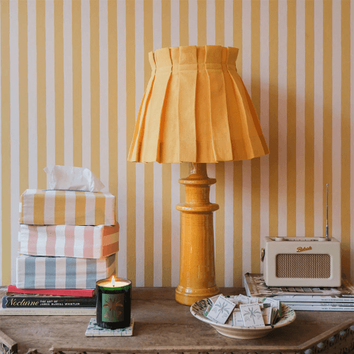 Image showing the Candlestick Lamp Base, H40cm, Mustard product.