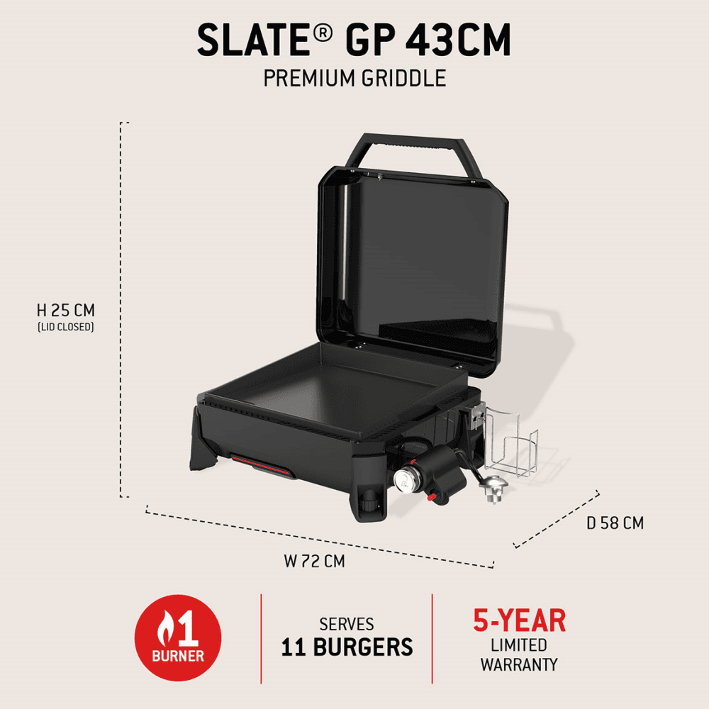 Slate Premium  Griddle, Black