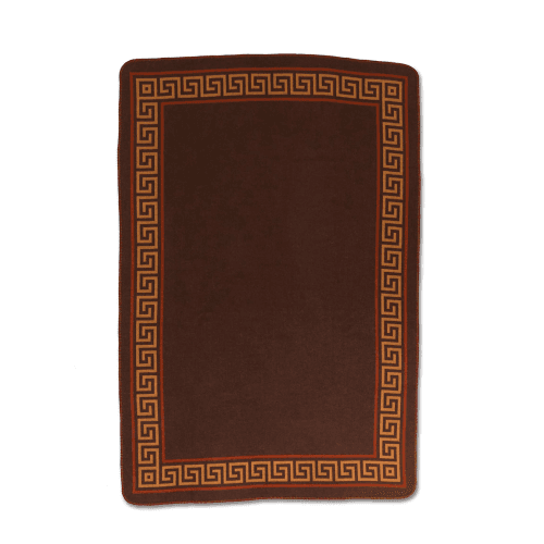 Image showing the Meandros Cashmere Blanket, Brown product.
