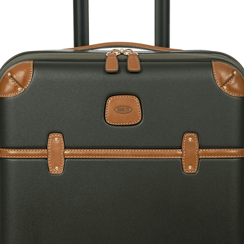 Bellagio Carry-On Suitcase with Front Pocket, H55 x L38 x W23/27cm, Olive