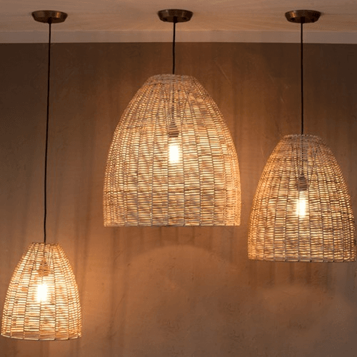 Noko Wicker Pendant, Natural