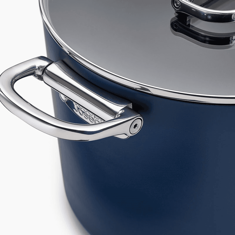 Space Folding Stock Pot & Lid, Midnight Blue
