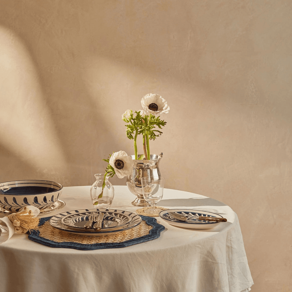 Deco Placemat, Deep Blue