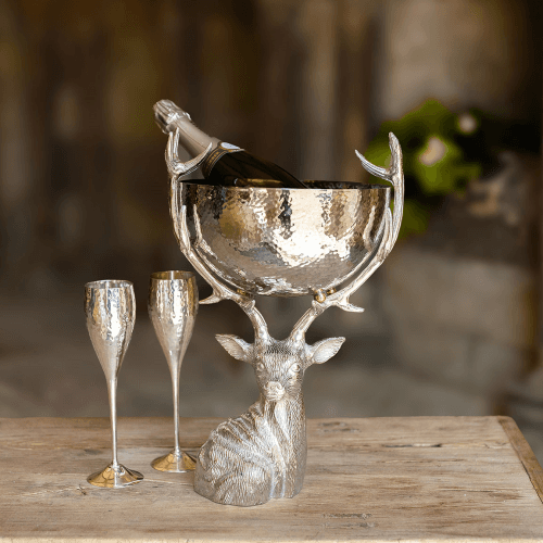 Image showing the Stag Hammered Punch Bowl product.