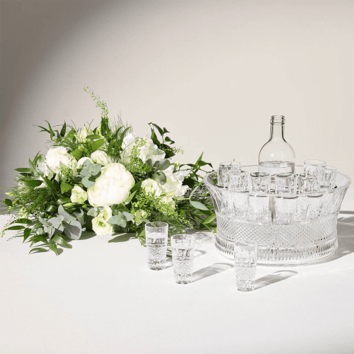 Image showing the Mastercraft Irish Lace 13 Piece Vodka Centrepiece, Clear product.