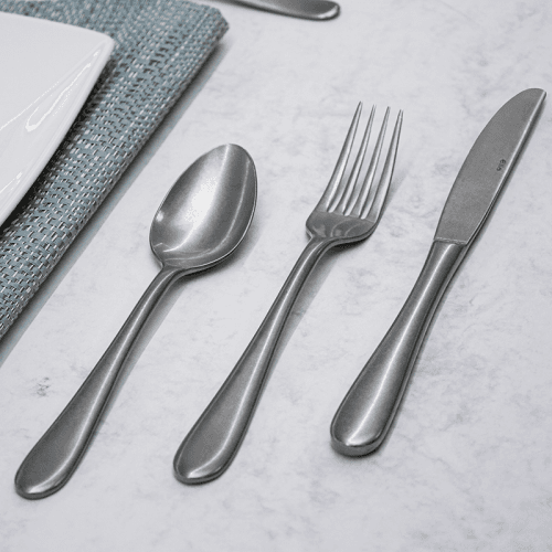 Image showing the Vantage 16 Piece Cutlery Set, Stonewashed product.