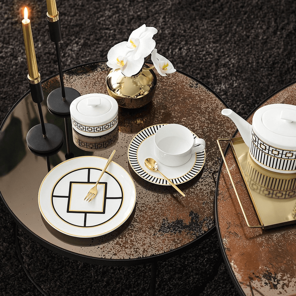 MetroChic Sugar Pot, Gold/Multi
