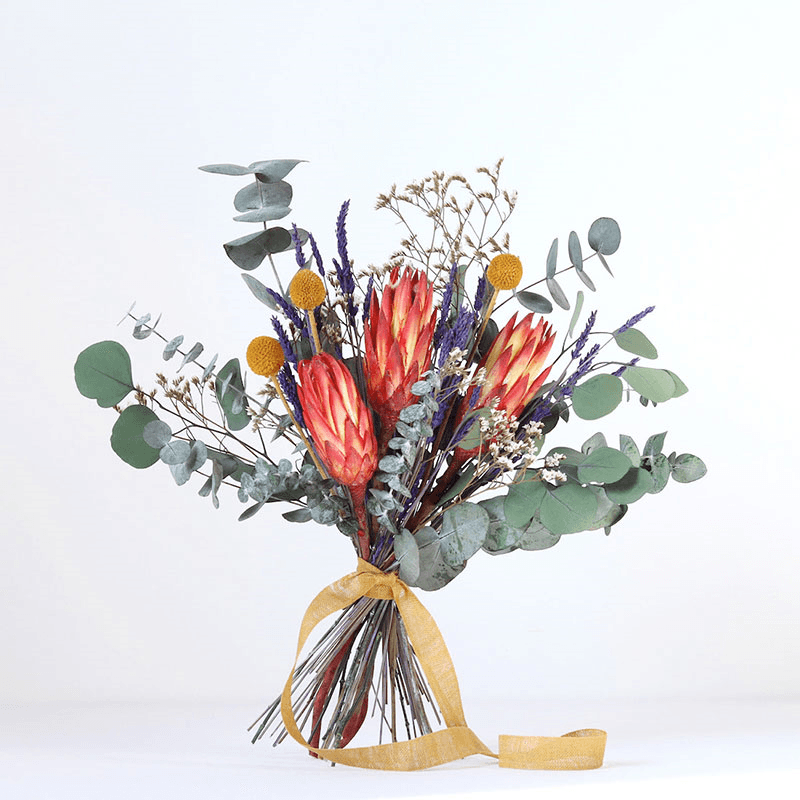 Colour Pop Medium hand-tied bouquet, H42-48cm, Verbena
