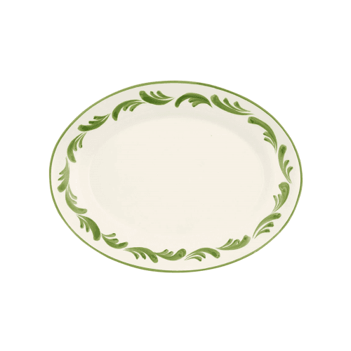 Image showing the Celia Platter, W46cmx L35cmx H6cm, Leaf Green product.