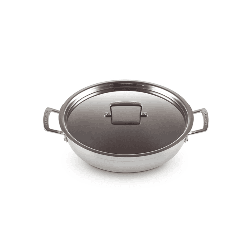 Image showing the Classic 3-ply Uncoated Shallow Casserole, Stainless Steel product.