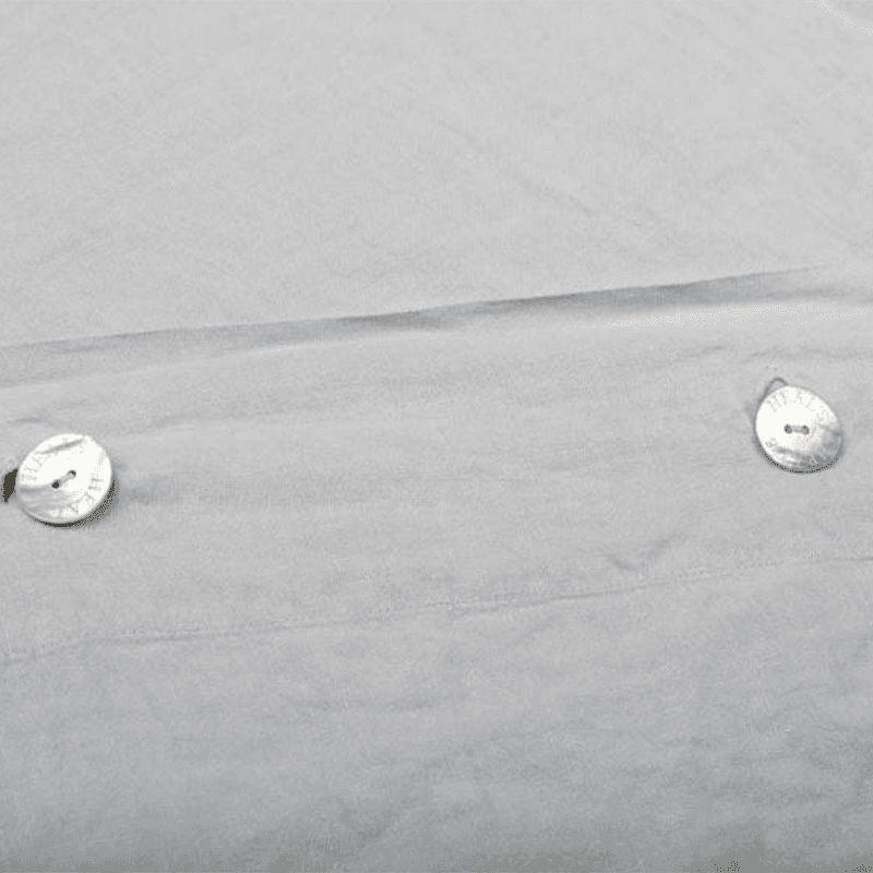 Washed Linen Linen King Size Duvet Cover, Grey