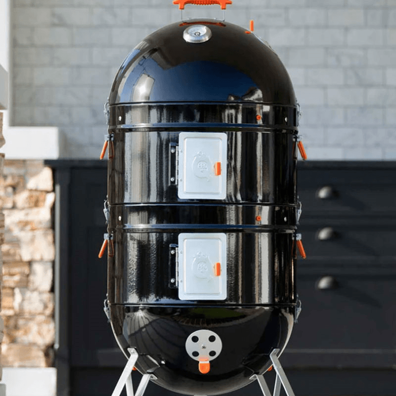 Excel V4 Charcoal BBQ Smoker, 50cm, Black