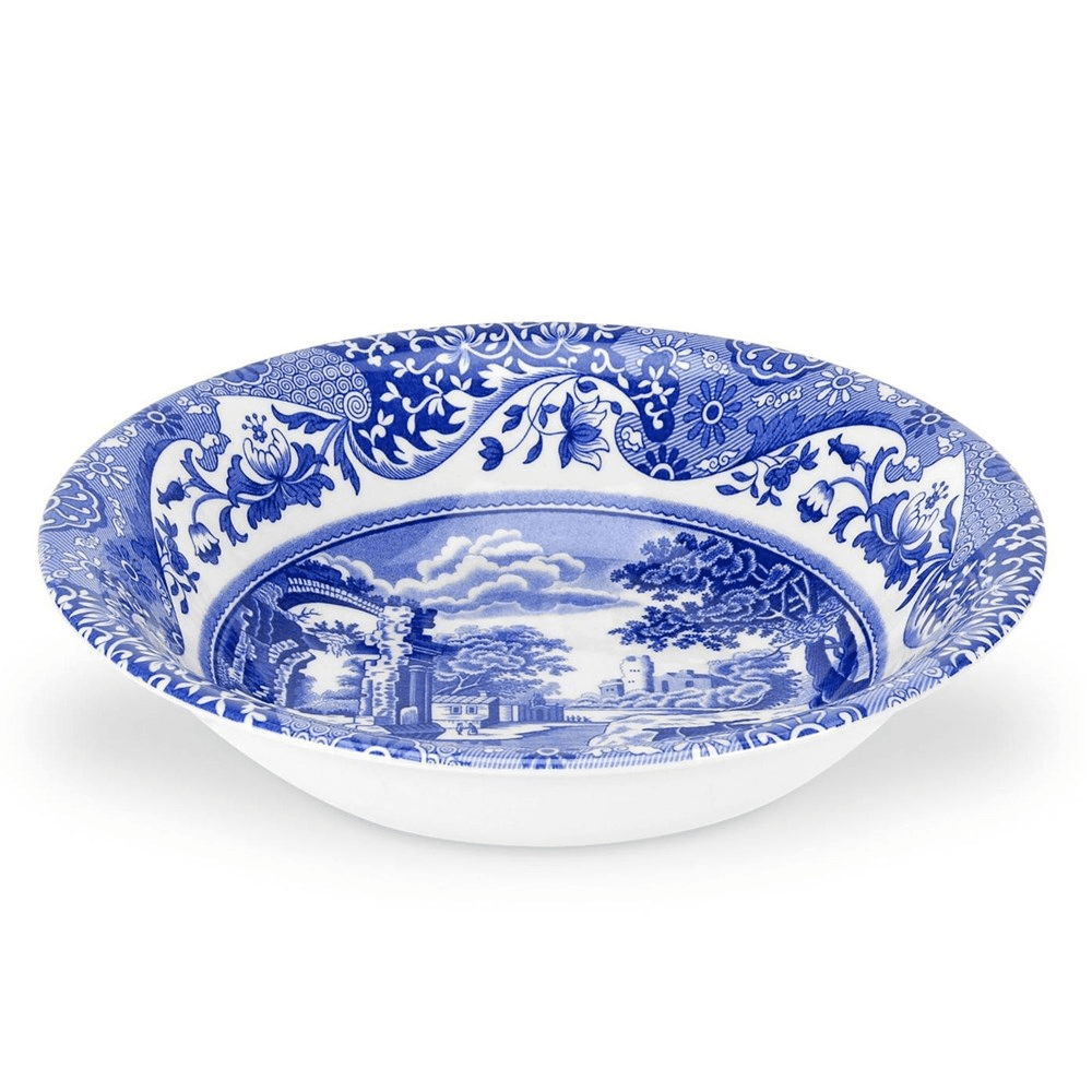 Blue Italian Set of 4 Cereal Bowls