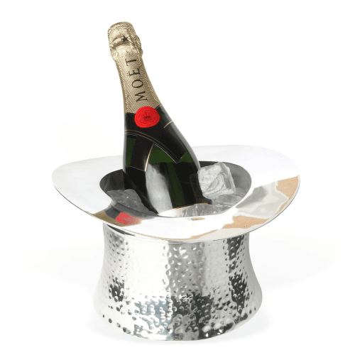 Image showing the Top Hat Wine cooler, Silver Plate product.