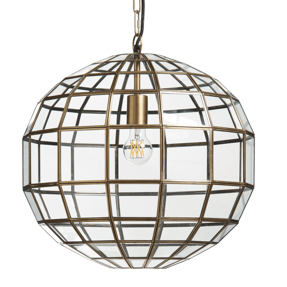 Rennell Pendant Lamp, Antique Brass