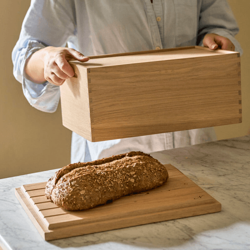Image showing the Orford Bread Bin, Natural product.