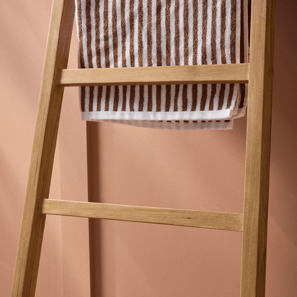Teak Ladder Shelf, Brown