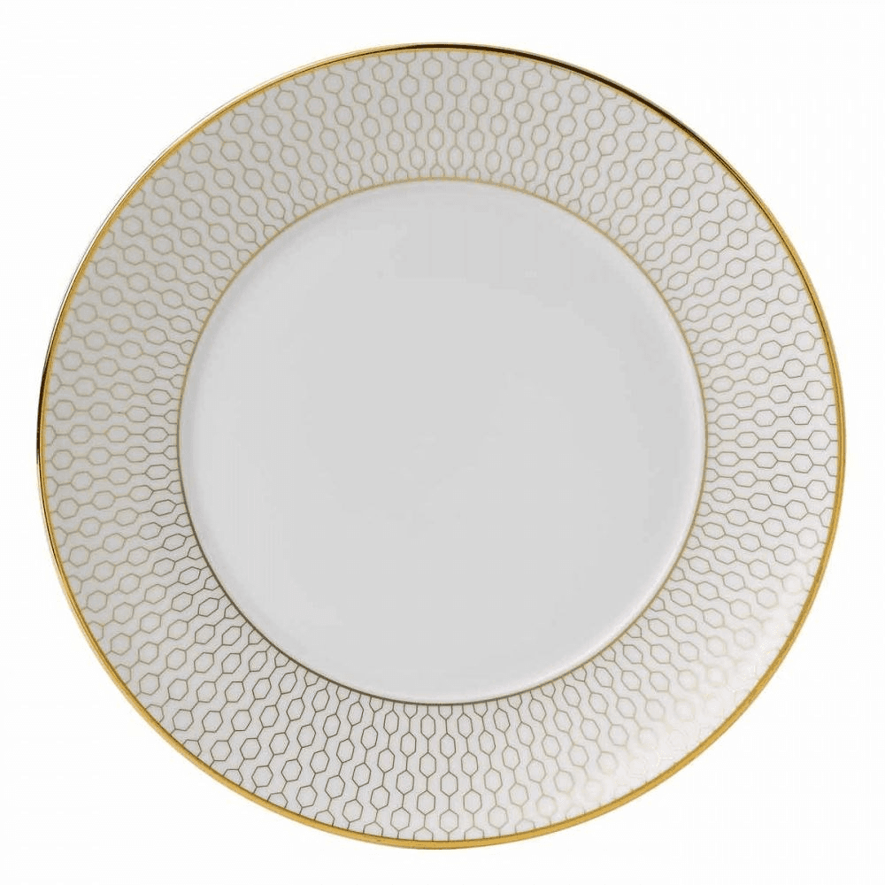 Gio Gold Side Plate, D17cm, Gold/White