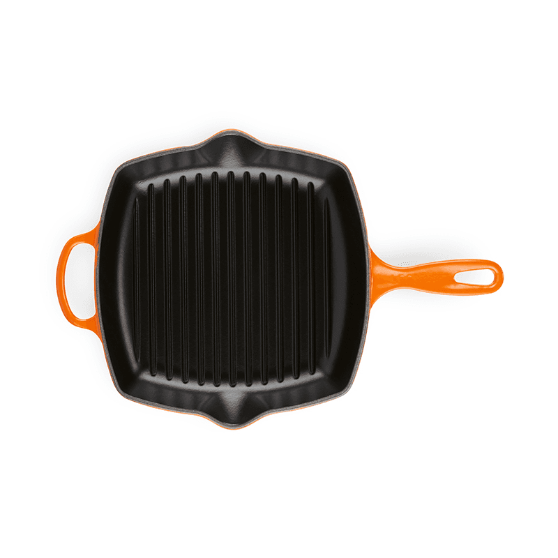 Signature Cast Iron Square grillit, 26cm, Volcanic