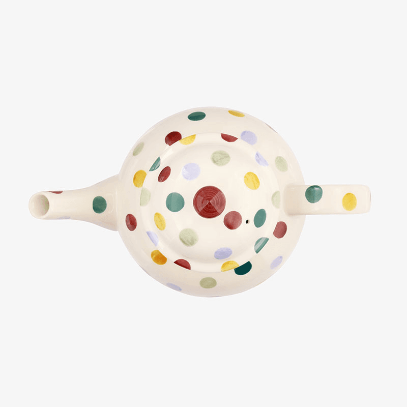 Polka Dot Teapot, 1.6l, Cream