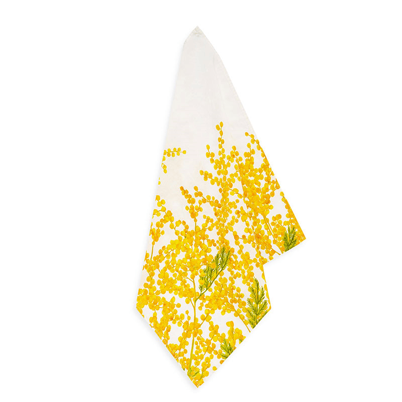 Mimose Linen Napkin, 50cm x 50cm, Yellow