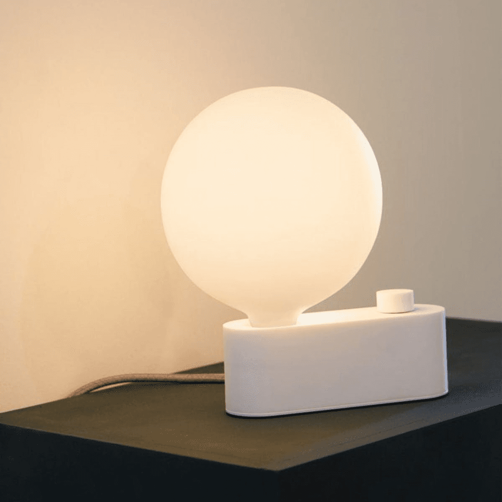 Alumina Table lamp, L28 x W15cm, White