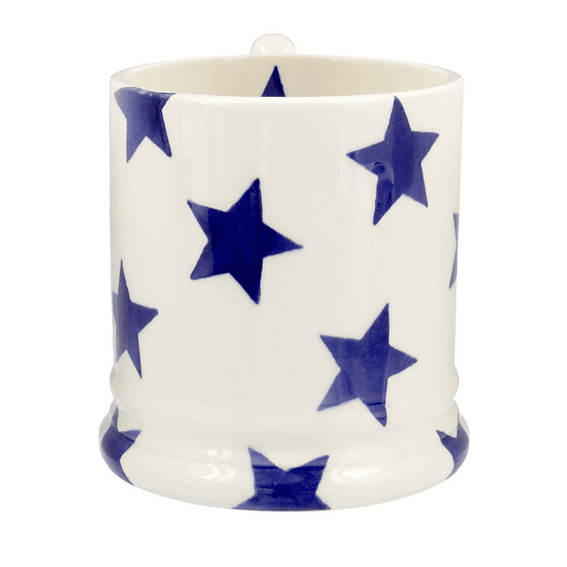 Blue Star Mug, 300ml, Cream