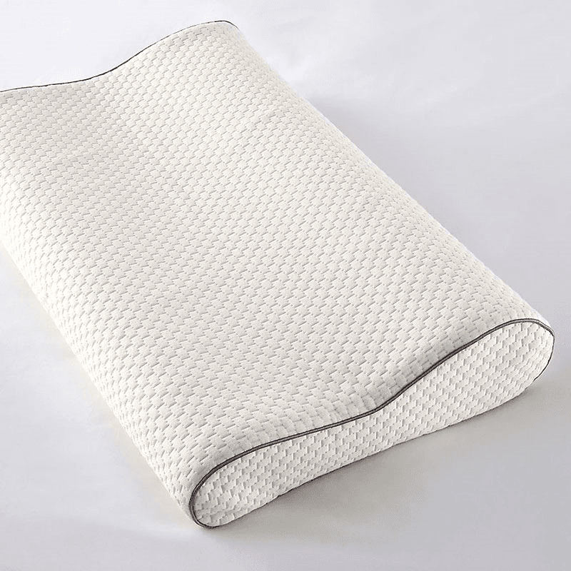 Memory Foam Standard Support Pillow, White