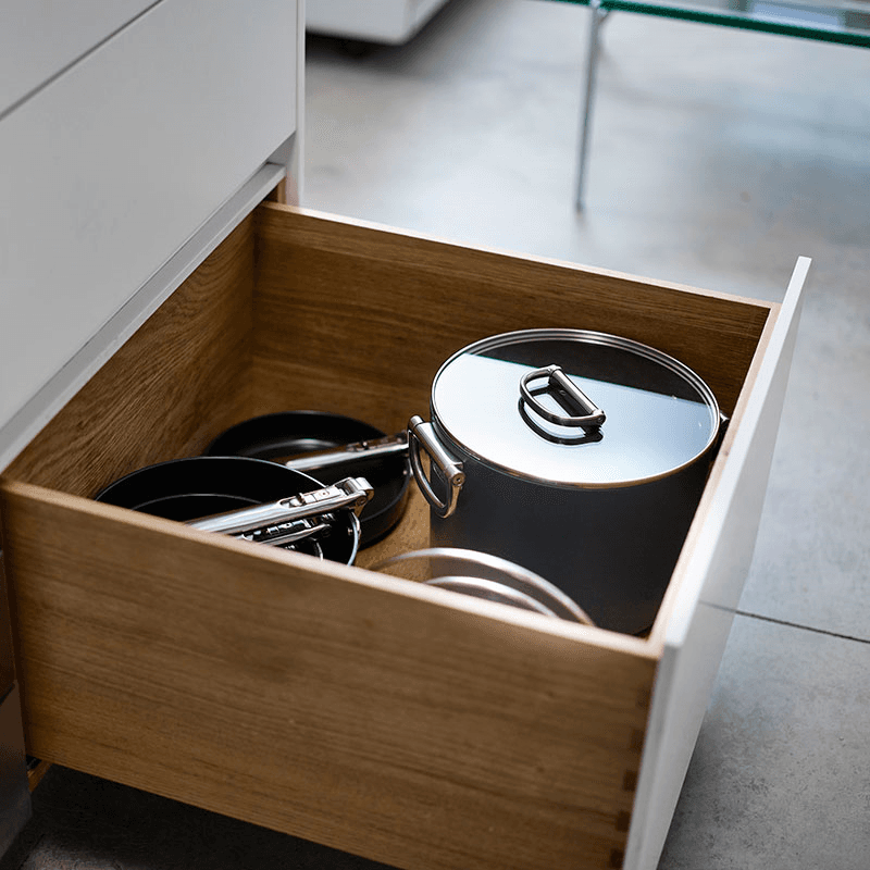 Space Folding Stock Pot & Lid, Midnight Blue