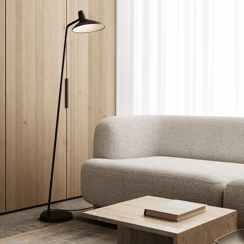 Darci Floor Lamp, Black