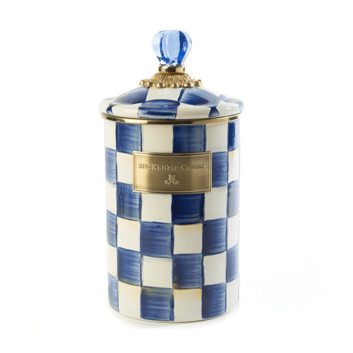 Image showing the Royal Check Canister, 1.8L, Blue & White product.